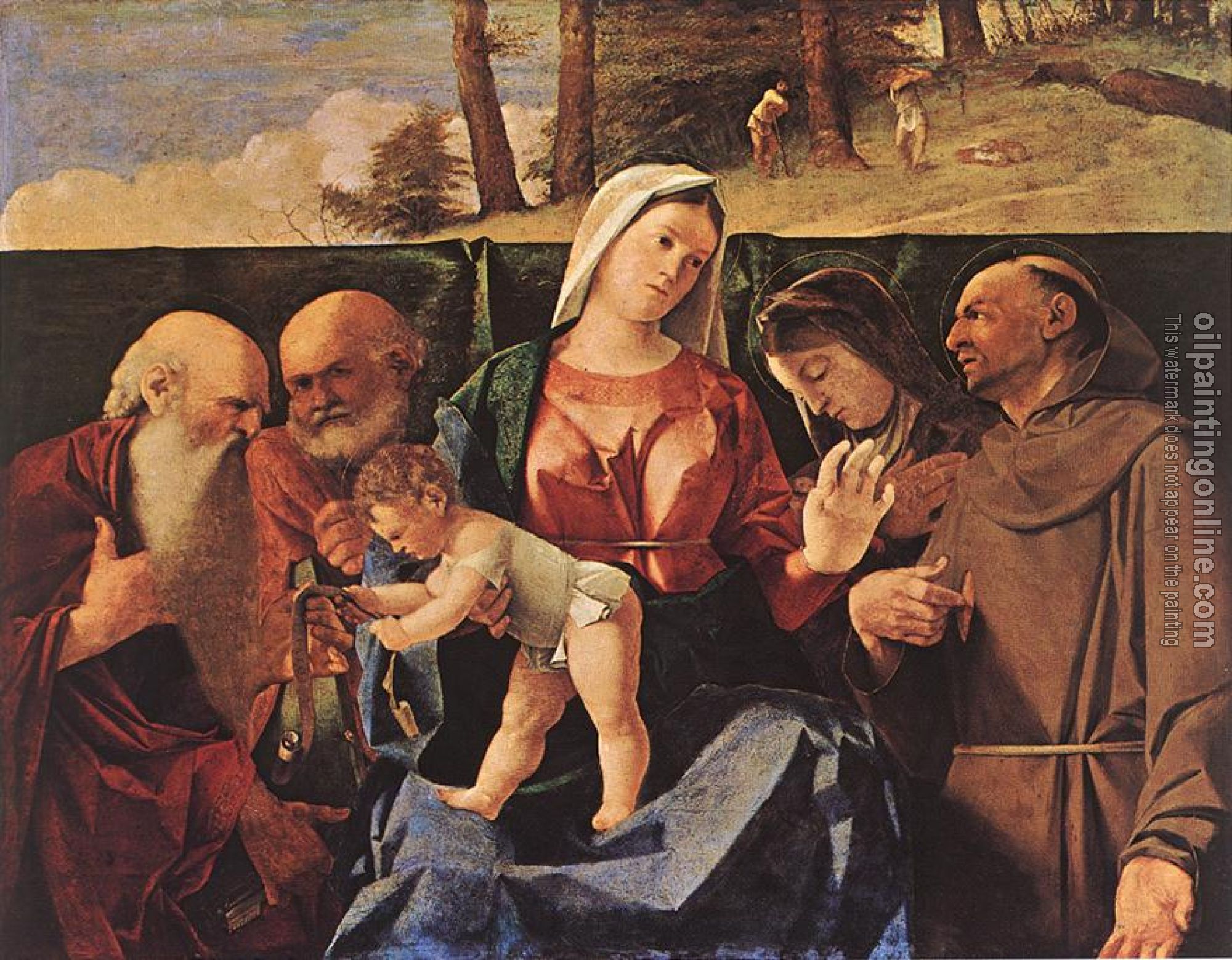 Lotto, Lorenzo - Madonna and Child with Saints